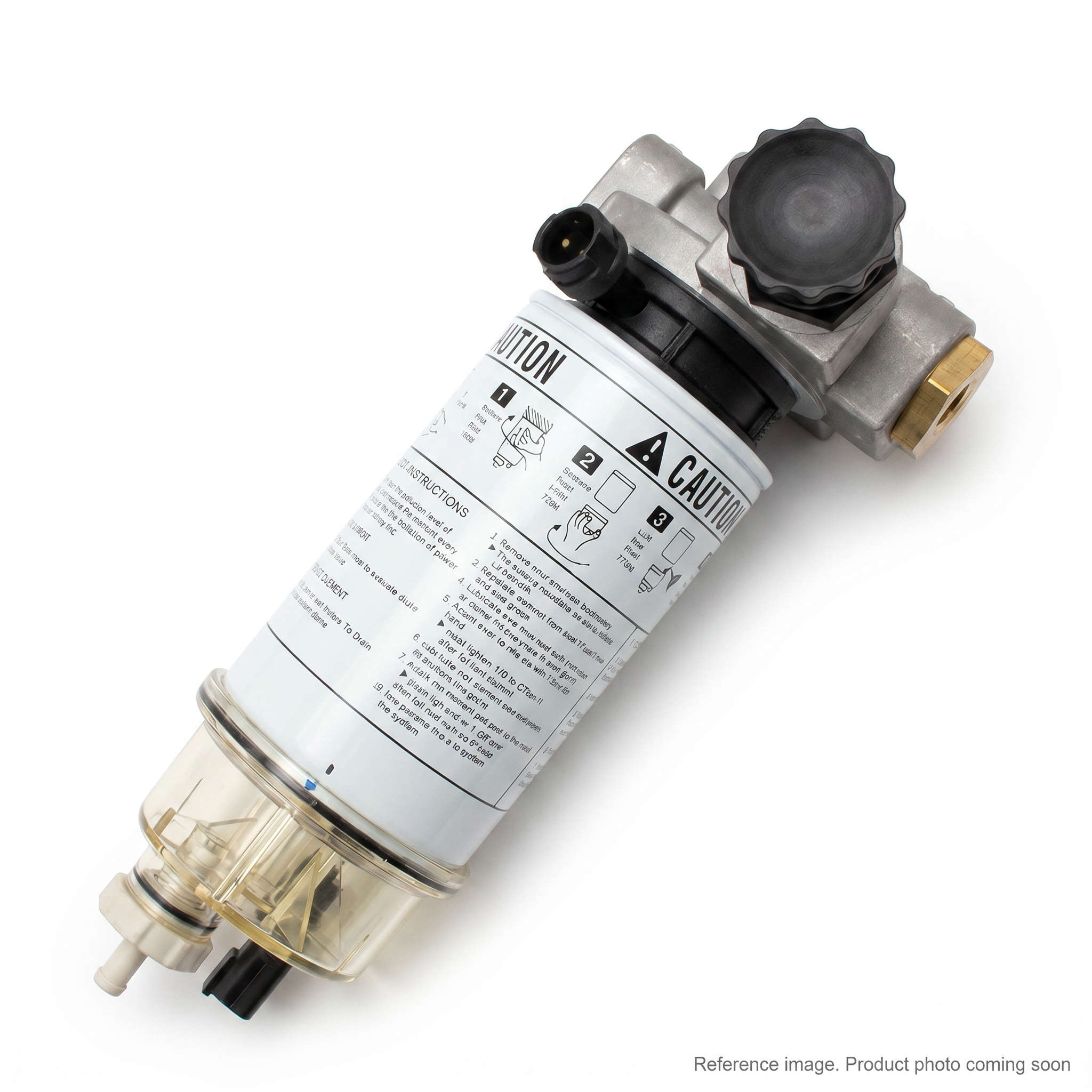 Hyundai S017221802Q Fuel Filter three-quarter angle product photo | stocked in BC, ships Canada-wide