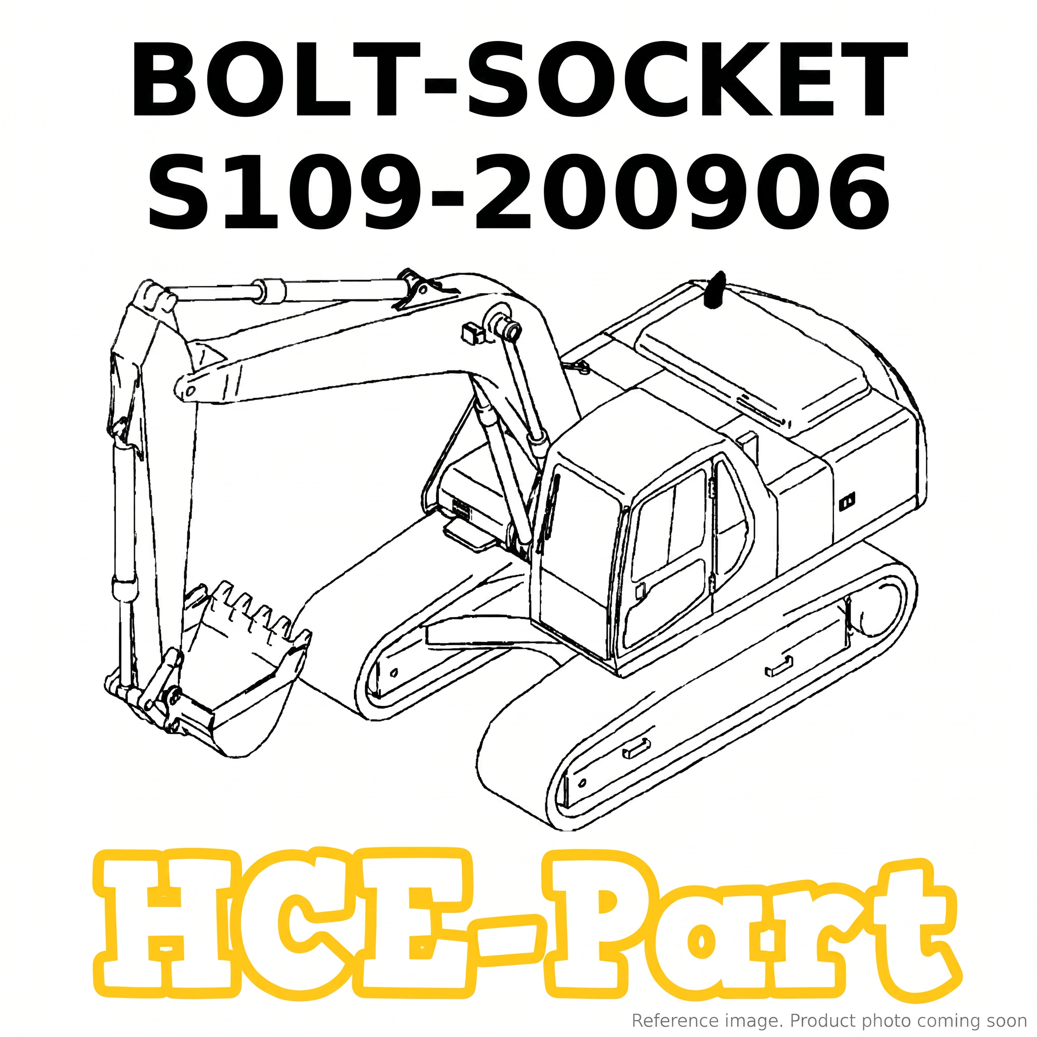 HD Hyundai Infracore S109200906 Bolts three-quarter angle product photo | stocked in BC, ships Canada-wide