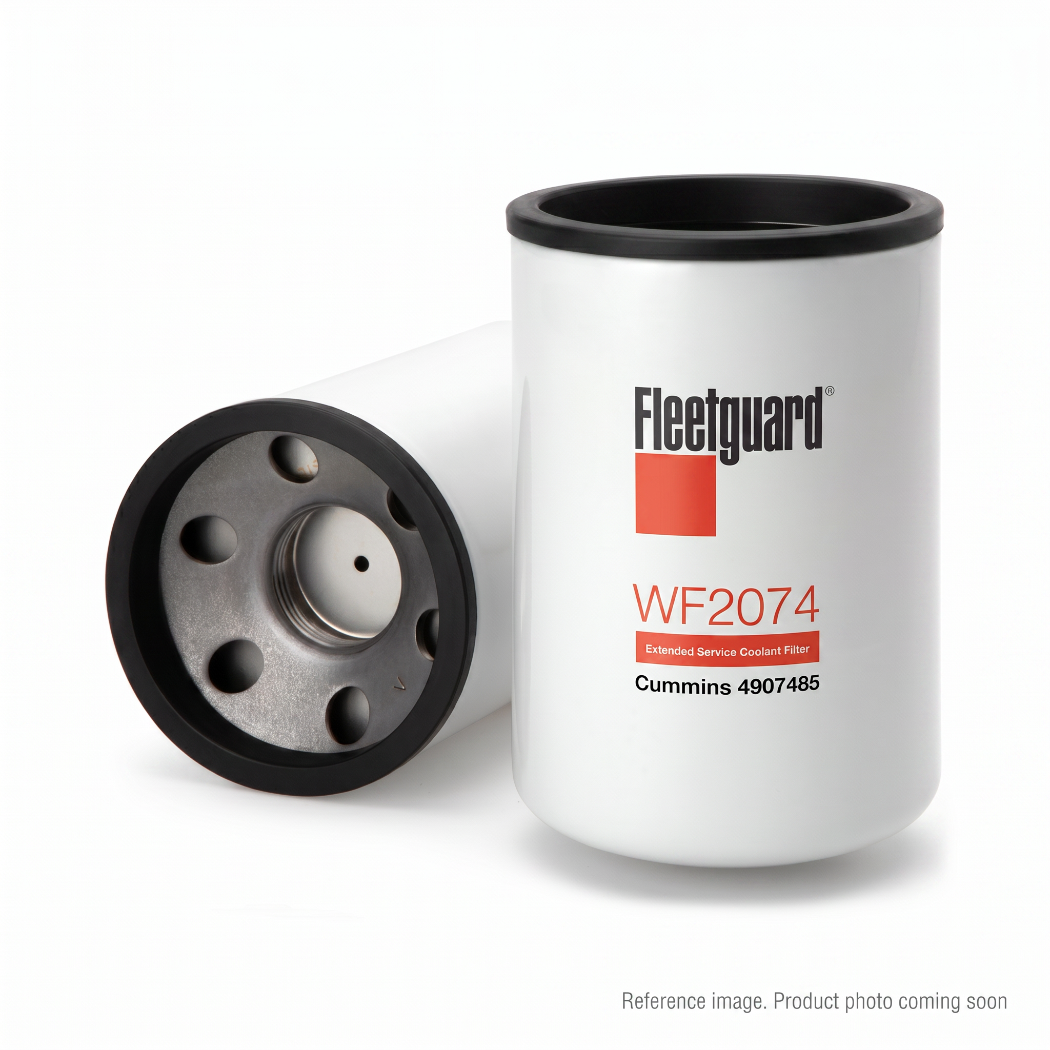 Fleetguard WF2074 Coolant Filter three-quarter angle product photo | stocked in BC, ships Canada-wide