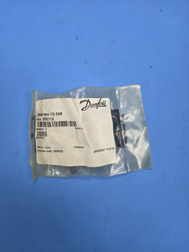 Danfoss 157B2175 shock valve 175 bar sealed pouch on Prince George BC shelf
