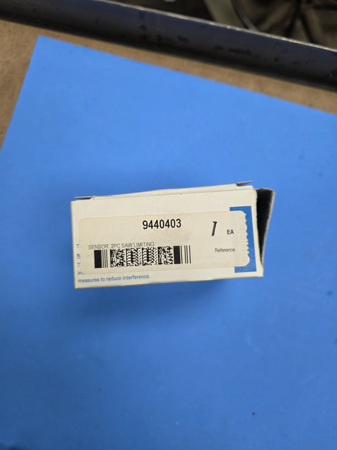 Omron carton labelled 9440403 sensor 2PC saw limiting on Prince George BC shelf