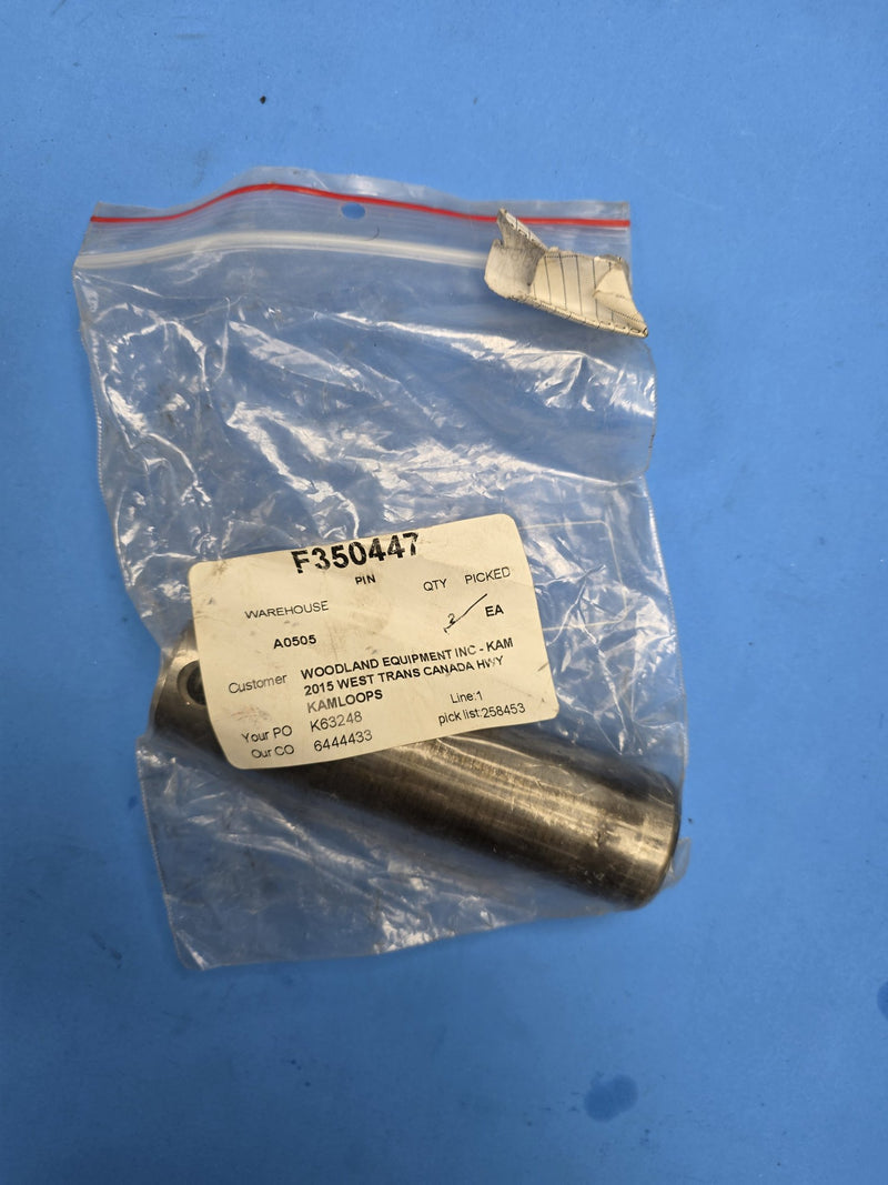 Waratah F350447 pin in a Woodland Equipment picked bag on the Prince George BC shelf
