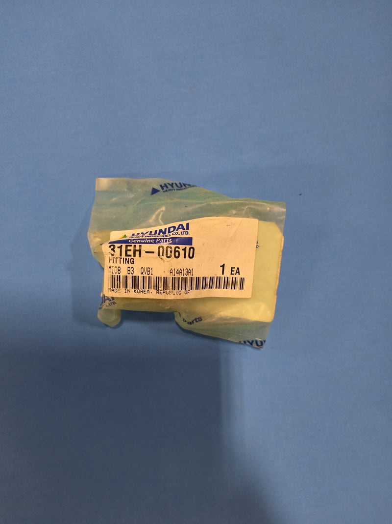 Genuine Hyundai 31EH-00610 hydraulic fitting on Prince George BC shelf