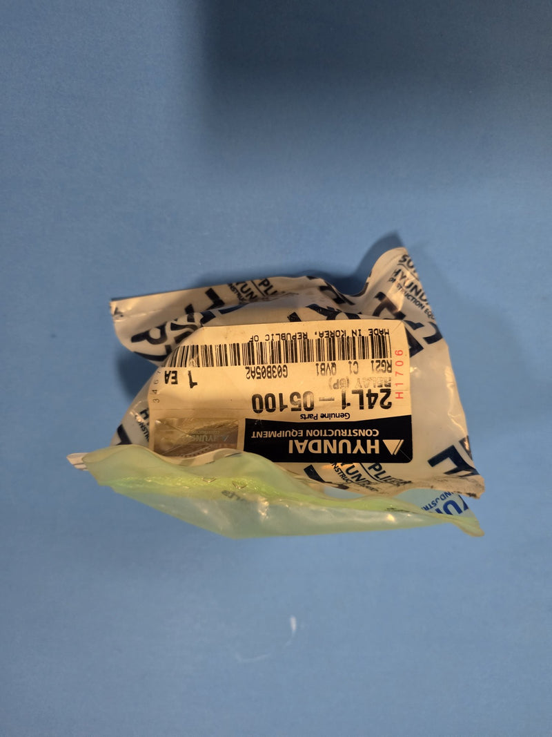 Genuine Hyundai 24L1-05100 relay six prong in its factory bag on the Prince George BC shelf