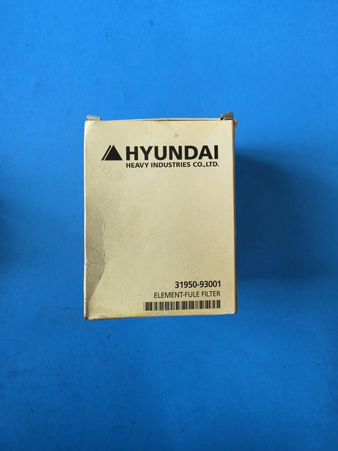 Hyundai Heavy Industries printed carton for element fuel filter part number 31950-93001