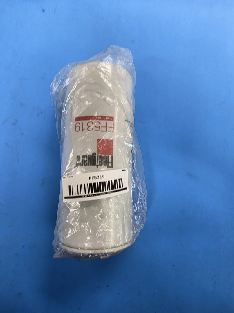 Genuine Fleetguard FF5319 spin-on fuel filter sealed in the original Cummins Filtration bag