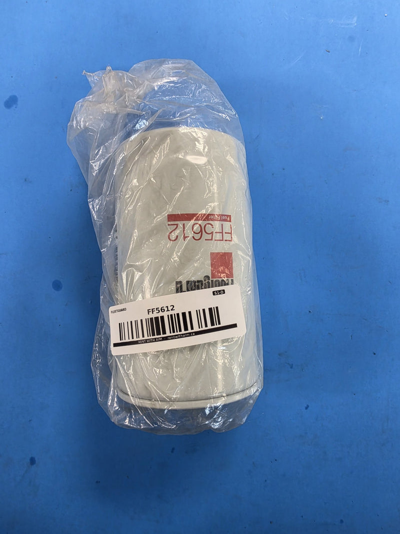 Genuine Fleetguard FF5612 spin-on fuel filter sealed in the original Cummins Filtration bag