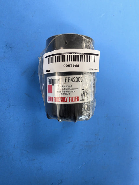 Genuine Fleetguard FF42000 user friendly fuel filter marked OEM Approved, UL 1105 Marine Approved, High Performance, 4990879, made in USA