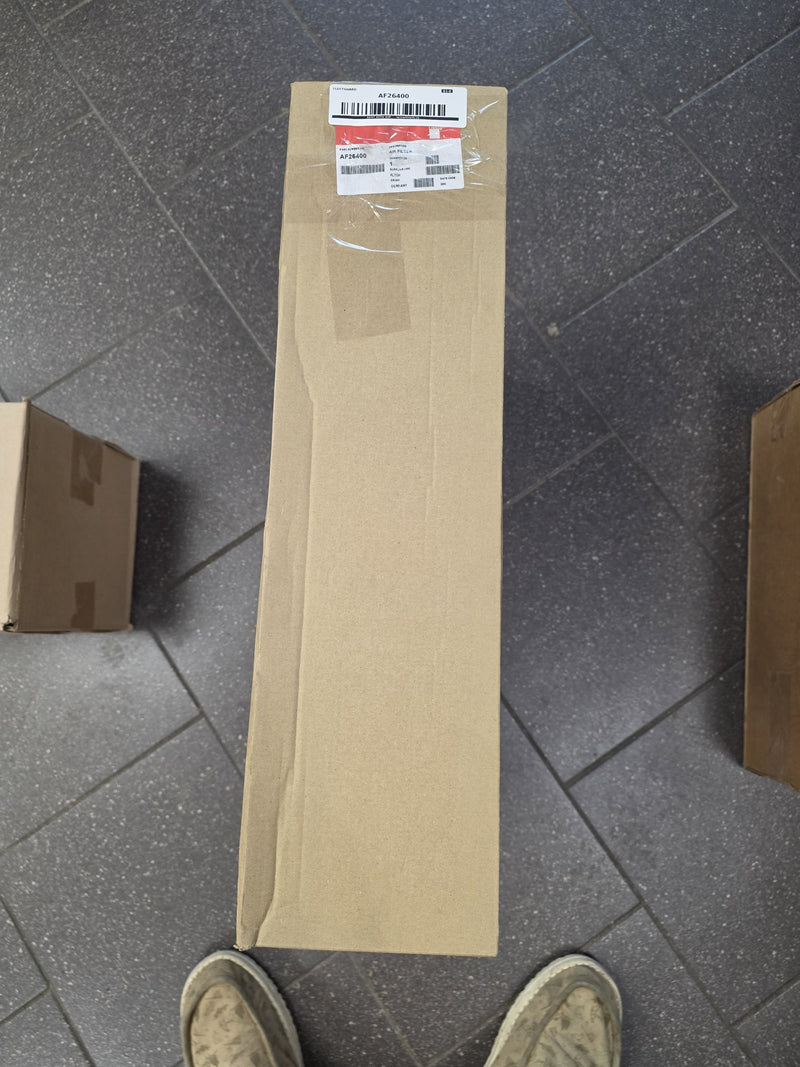 Genuine Fleetguard AF26400 secondary air filter in the original Fleetguard box marked AIR FILTER, quantity one, German origin
