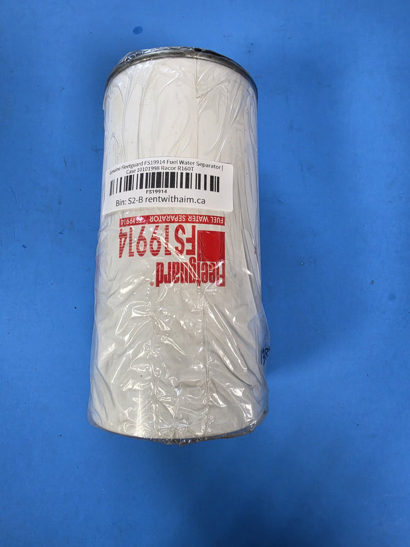 Genuine Fleetguard FS19914 fuel water separator on the AIM shelf in bin S2-B