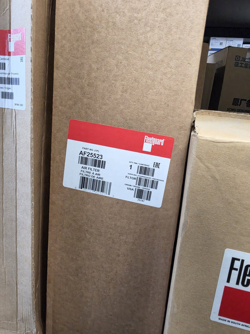 Genuine Fleetguard AF25523 secondary Magnum RS air filter in the original Fleetguard box made in USA, bin S2-E Prince George