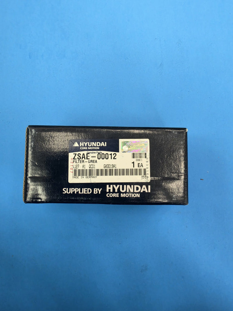 Genuine Hyundai ZSAE-00012 urea DEF filter box on the AIM Rentals shelf