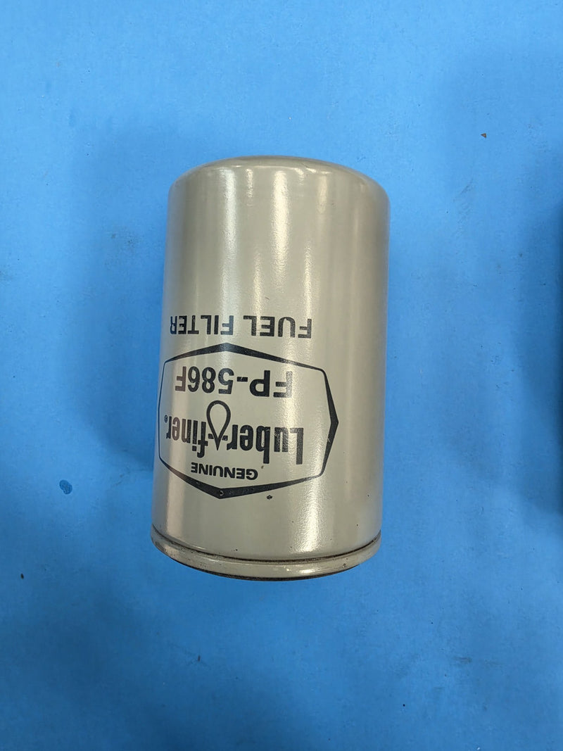 Genuine Luber-finer FP-586F spin-on fuel filter on the Prince George BC shelf