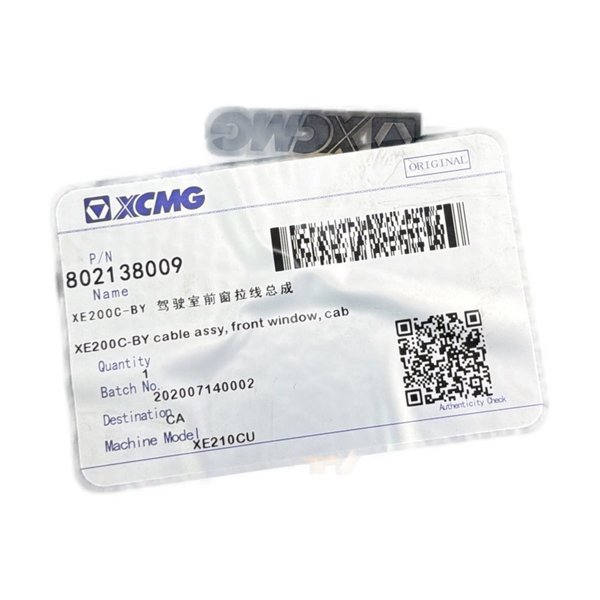 802138009 XCMG Cable Assembly