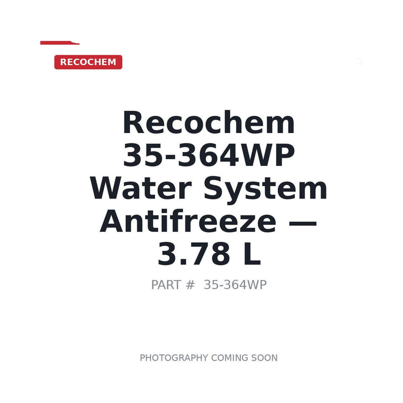 Recochem WinterProof 35-364WP Water System Antifreeze 3.78L BurstGuard -50C
