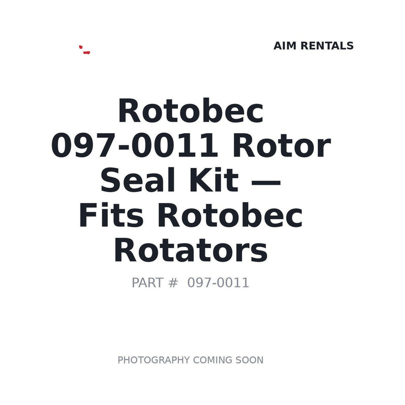 Rotobec 097-0011 rotor seal kit for forestry grapples and processors
