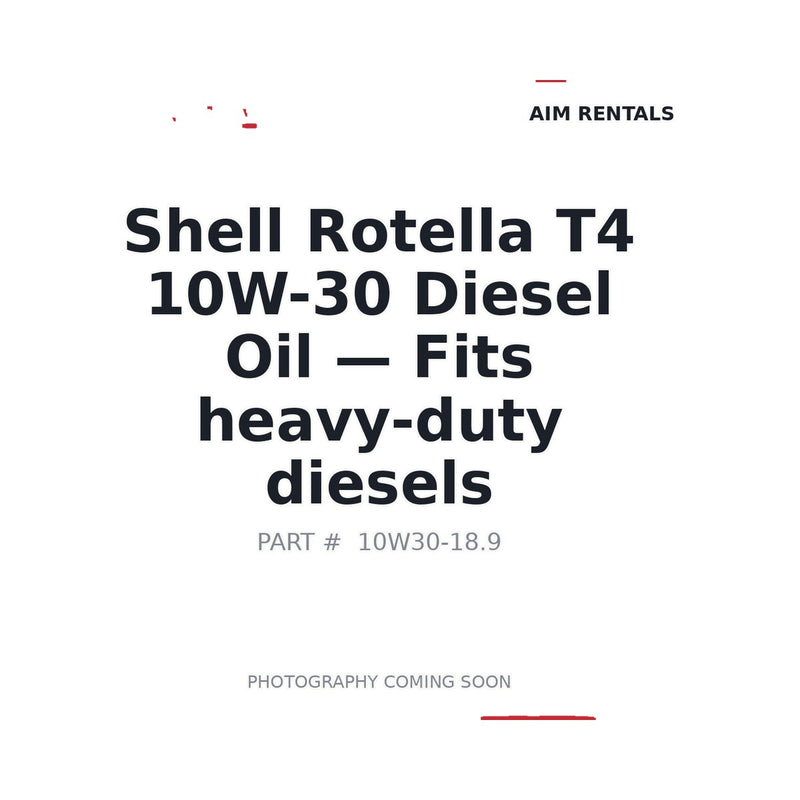 Shell Rotella T4 10W-30 diesel engine oil 18.9L pail CK-4 550045136