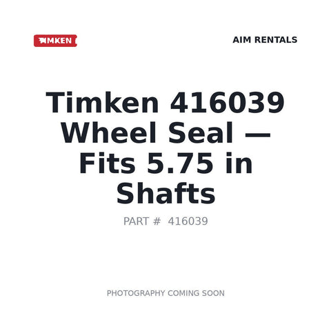 Timken 416039 Seal heavy equipment oil seal - BC stock