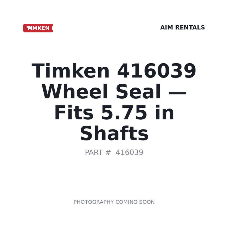 Timken 416039 Seal heavy equipment oil seal - BC stock