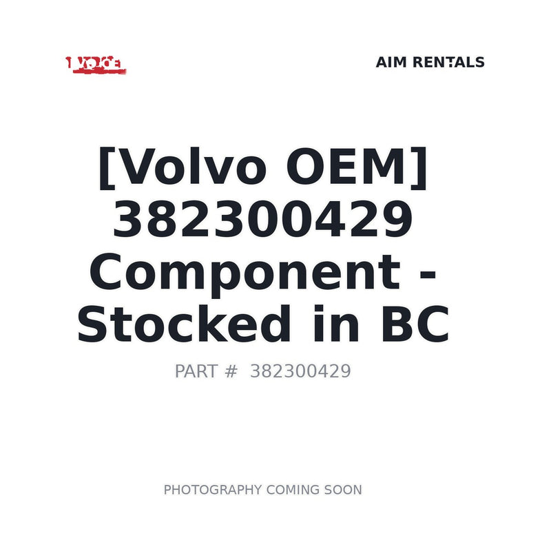 382300429 OEM-spec replacement part for Volvo CE GR3005 motor grader