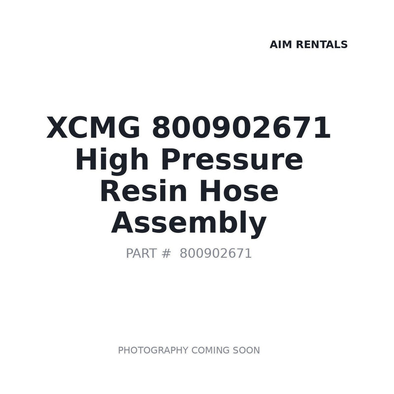 XCMG 800902671 OEM-spec Hose 305D XE900C | In Stock Prince George BC