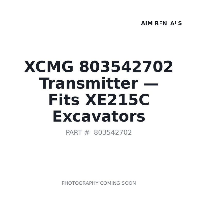 Genuine XCMG 803542702 Sensor for XE215C XE235C excavator — stocked Prince George BC