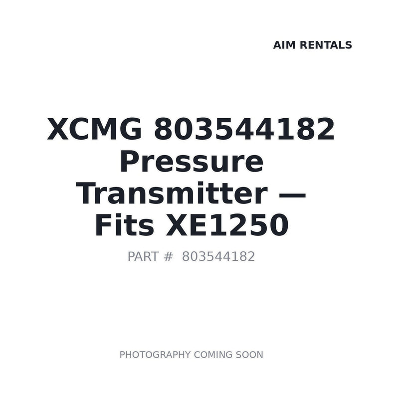 Genuine XCMG 803544182 FB28N-0.25 Pressure Transmitter for XE215C XE1250 — stocked BC