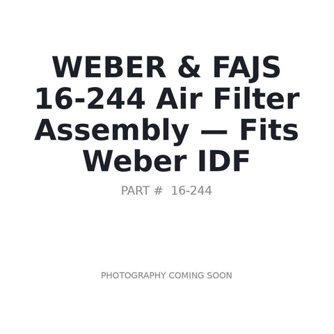 16-244 rectangular cotton air filter for Weber FAJS IDF 40 44 48 carburettors