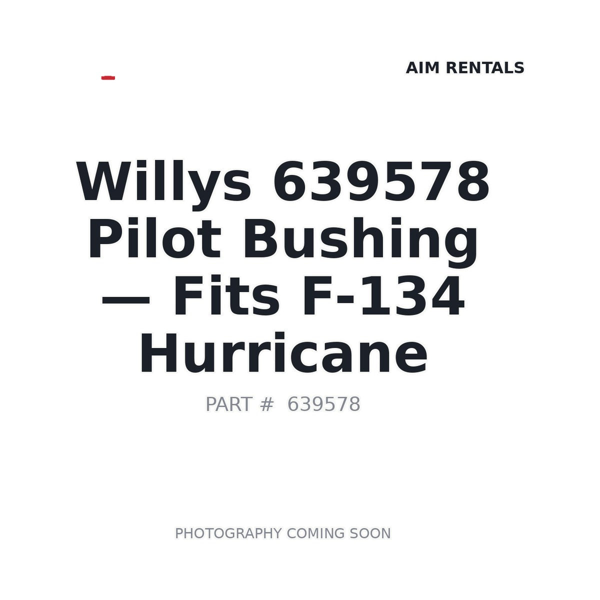639578 639578 Bushings . Fits F-134 Hurricane