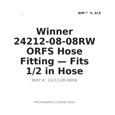 Winner Fluid 24212-08-08RW ORFS Female Hose Fitting -08 13/16-16 Thread