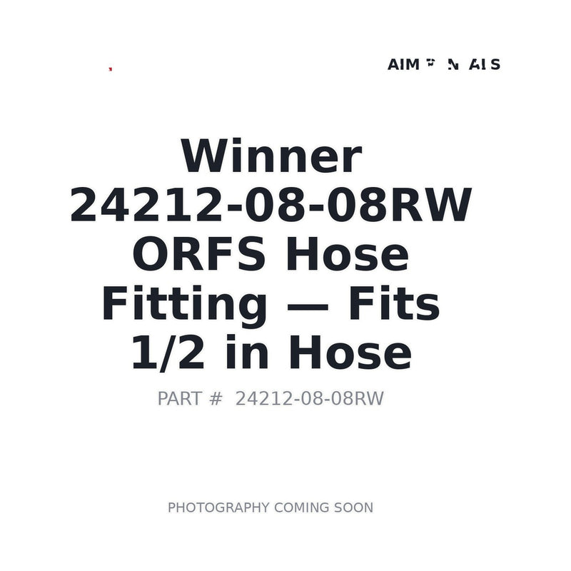 Winner Fluid 24212-08-08RW ORFS Female Hose Fitting -08 13/16-16 Thread