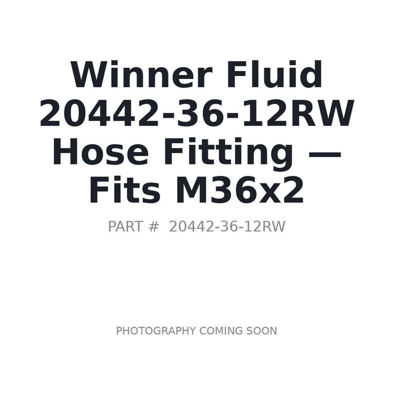 OEM-spec 20442-36-12RW 45 degree metric female 24 cone spiral hose fitting M36x2