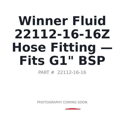 22112-16-16Z 22112 Hydraulic Hose Fittings