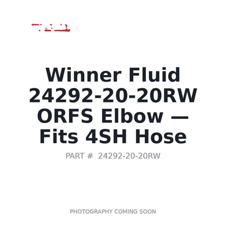 OEM-spec 24292-20-20RW 90 degree ORFS female swivel spiral hose fitting 1-11/16-12 UNF