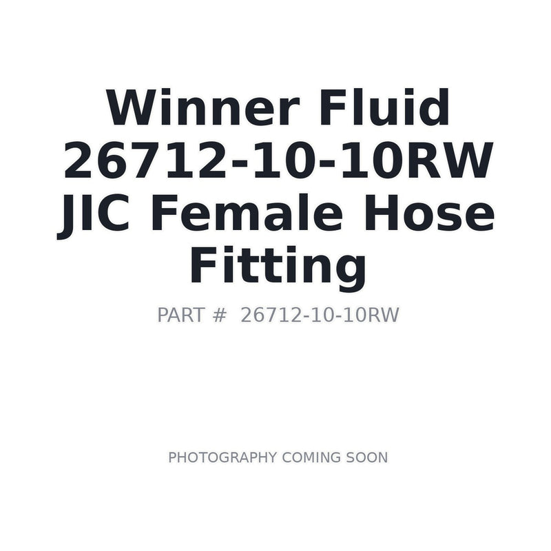 Winner by Danfoss 26712-10-10RW JIC Female Spiral Hose Fitting 316Ti Stainless -10