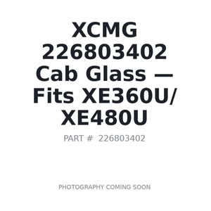 226803402 Cab Glass by XCMG | Only 1 Left BC