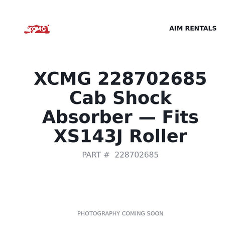 Genuine XCMG 228702685 cab shock absorber for XS122 XS123 road roller