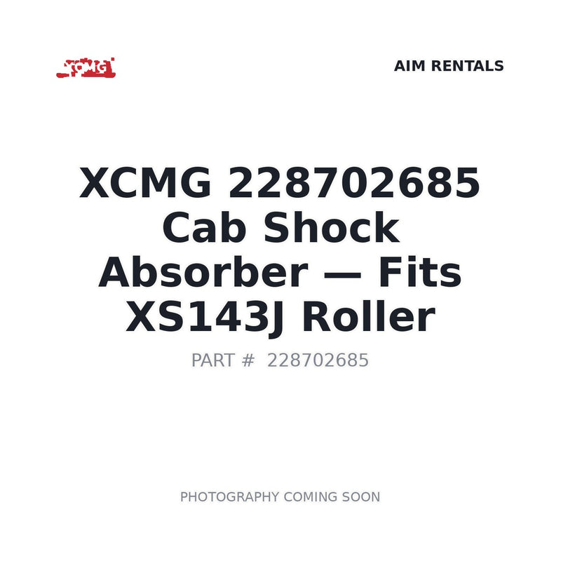 Genuine XCMG 228702685 cab shock absorber for XS122 XS123 road roller