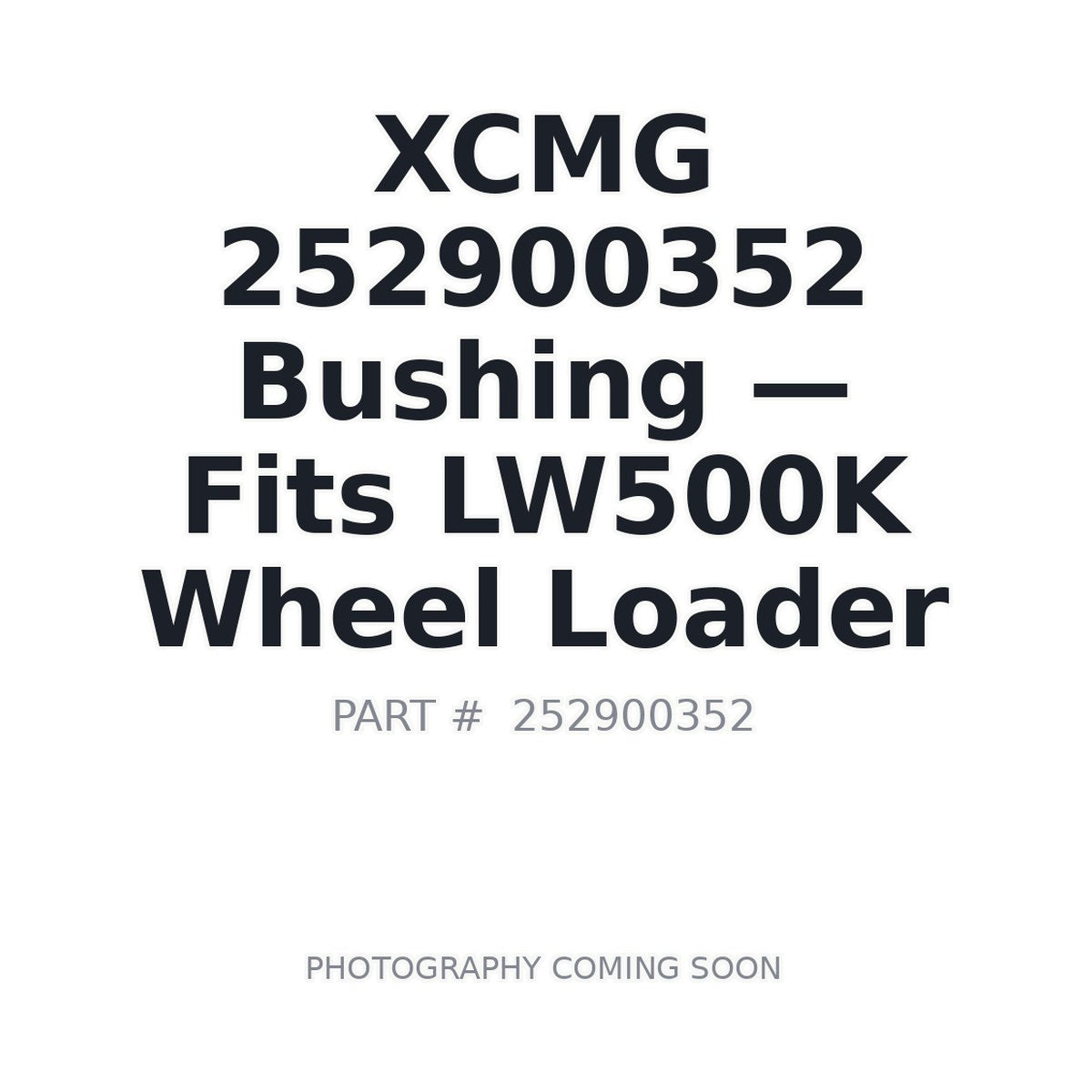 252900352 XCMG Bushings