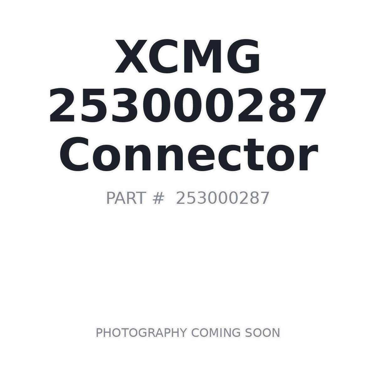 253000287 XCMG Connector