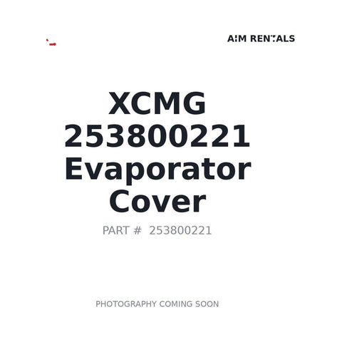 XCMG 253800221 Evaporator Cover Cab Component XC958