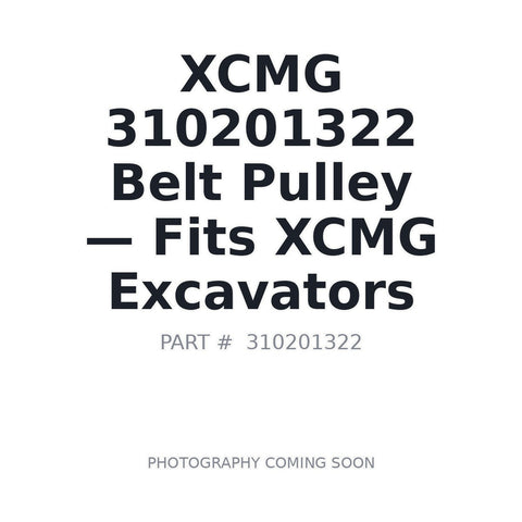 310201322 XCMG Pulleys