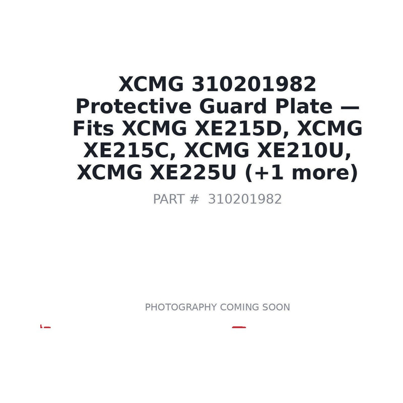 XCMG 310201982 Protective Guard Plate XE215C XE215D OEM