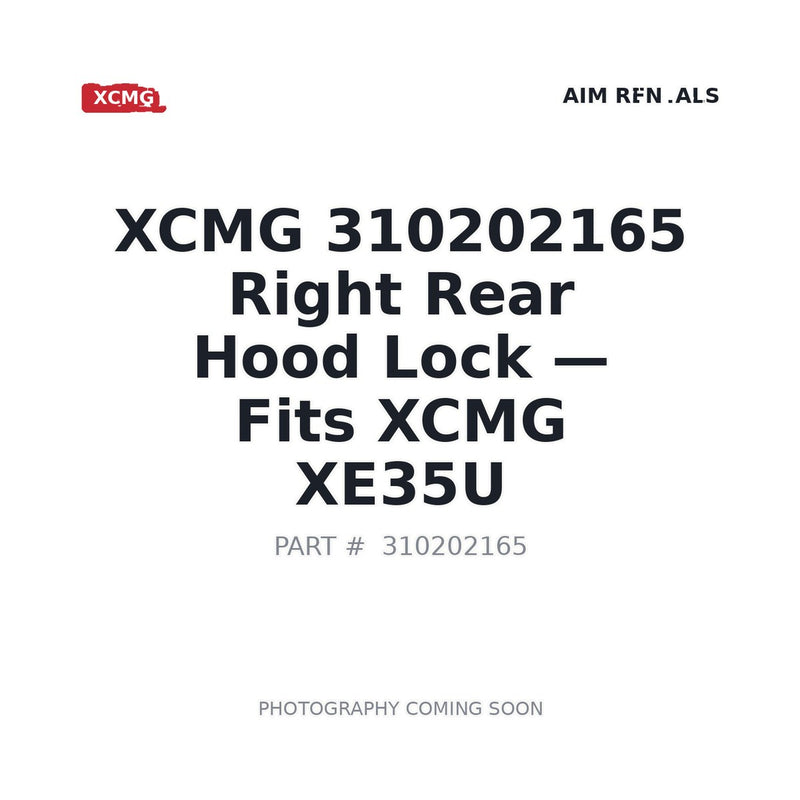 XCMG 310202165 Right Rear Hood Lock XE35U OEM Part