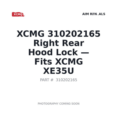 310202165 XCMG Right Rear Hood Lock - Fits XCMG XE35U