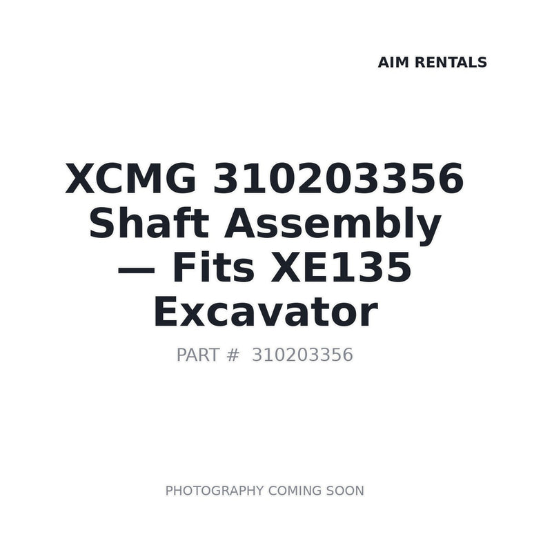 310203356 XCMG Excavator Pins