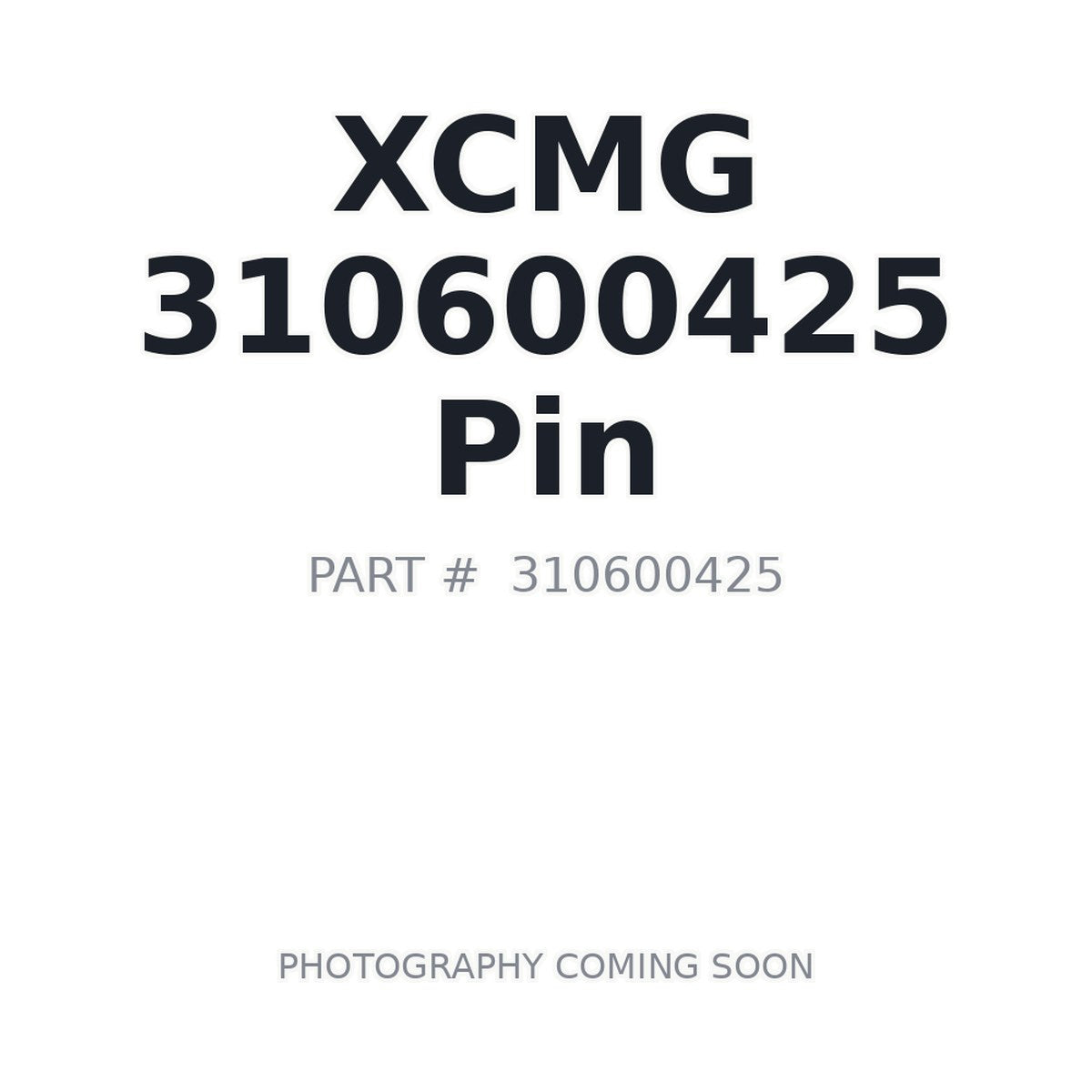 310600425 XCMG Pin