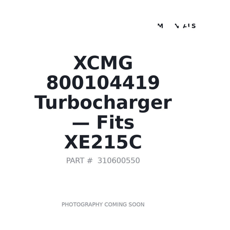 XCMG 310600550 Turbocharger Component for XE200 XE210 XE215C XE260C Excavator