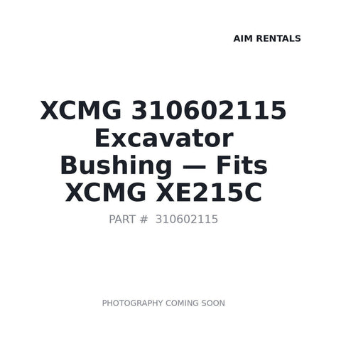 XCMG 310602115 Excavator Bushing 110x125x136 for XE215C