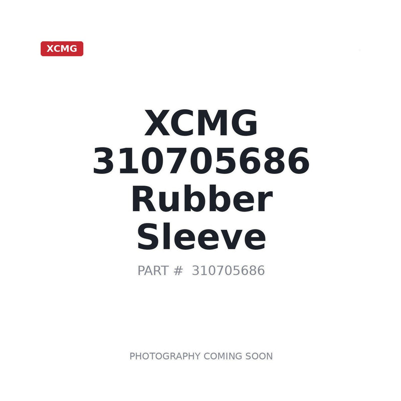 Genuine XCMG 310705686 Rubber Sleeve for XE180DN XE215G XE225DN excavators